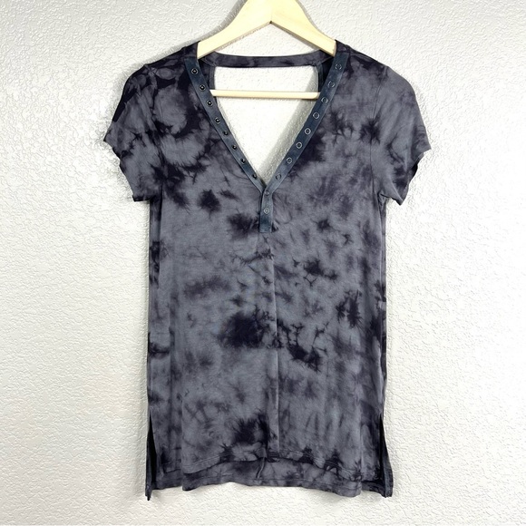 American Eagle Outfitters Tops - AE Soft & Sexy Tie Dye Snap V Neck Tee